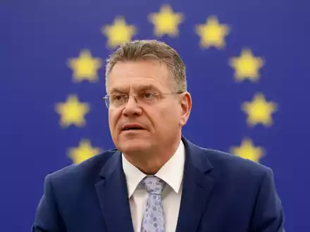 Sefcovic warnt vor weiteren US-Zöllen.  (Archivbild) - Foto: Jean-Francois Badias/AP/dpa