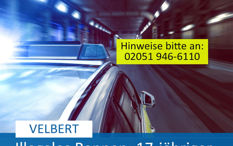 POL-ME: Verbotenes Kfz-Rennen: 17-jĂ€higer unbeteiligter FuĂgĂ€nger schwer verletzt - 2505002 - Foto: presseportal.de POL-ME: Verbotenes Kfz-Rennen: 17-jĂ€higer unbeteiligter FuĂgĂ€nger schwer verletzt - 2505002 - Foto: presseportal.de