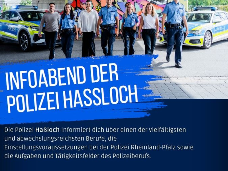 POL-PDNW: Berufsinfoabend bei der Polizei Haßloch - Foto: presseportal.de