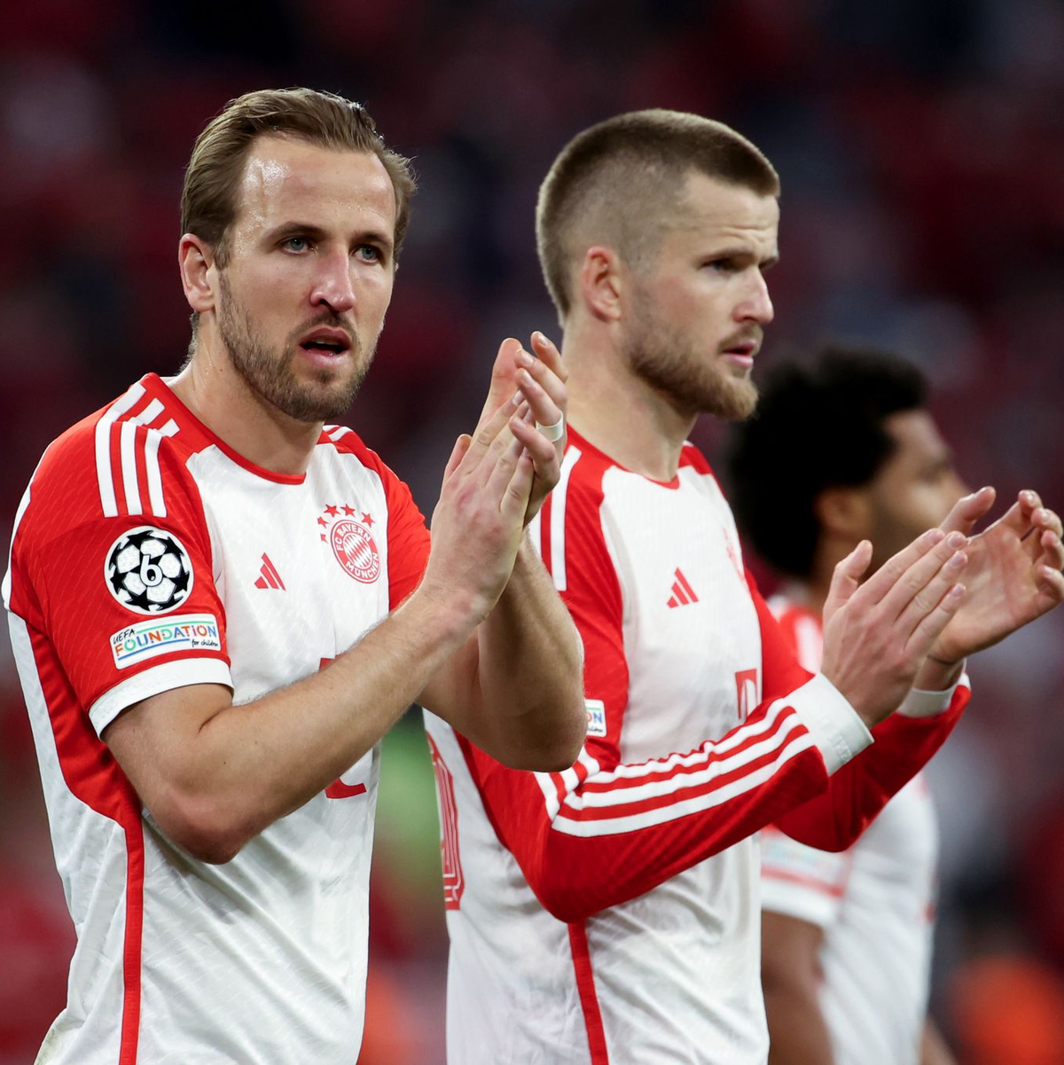 Harry Kane (l) und Eric Dier (r), der die Bayern am Saisonende verlässt. Die beiden Engländer sehnen sich nach dem ersten Titelgewinn in ihrer Profi-Karriere. - Foto: Matthias Balk/dpa