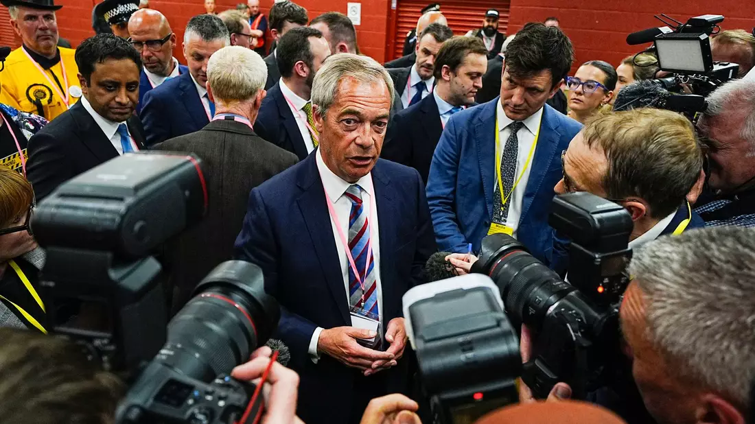 Nigel Farage trieb einst den Brexit voran, den EU-Austritt Großbritanniens. - Bild: Peter Byrne/PA/AP/dpa