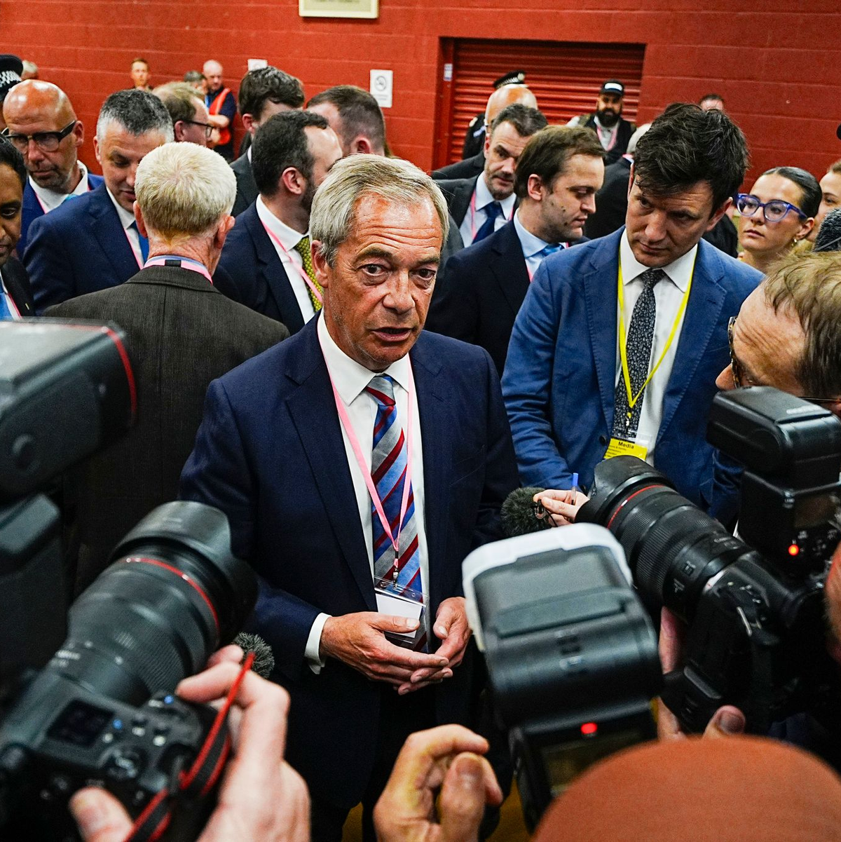 Nigel Farage trieb einst den Brexit voran, den EU-Austritt Großbritanniens. - Foto: Peter Byrne/PA/AP/dpa