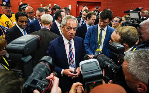 Nigel Farage trieb einst den Brexit voran, den EU-Austritt Großbritanniens. - Foto: Peter Byrne/PA/AP/dpa