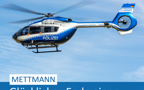 POL-ME: Glückliches Ende einer Vermisstenfahndung - 2505007 - Foto: presseportal.de