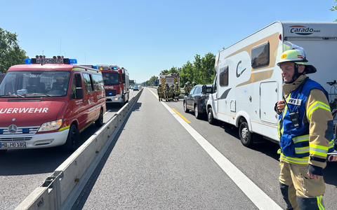 FW Weinheim: Probefahrt endet mit Auffahrunfall - Wohnmobil fährt auf Suzuki - Foto: presseportal.de