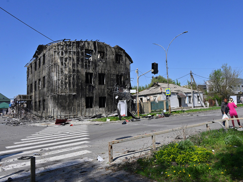 Die Stadt Pokrowsk ist seit Monaten schwer umkämpft. (Archivbild) - Foto: Michael Shtekel/AP/dpa