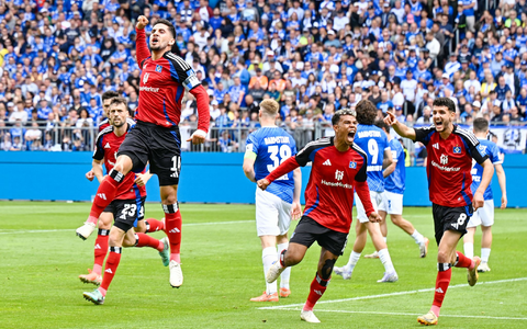 Traf zur HSV-Führung: Ludovit Reis. - Foto: Uwe Anspach/dpa