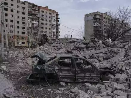 Die ukrainische Stadt Pokrowsk ist nach monatelangem russischem Beschuss weitgehend zerstört. (Archivbild) - Foto: Iryna Rybakova/Ukrainian 93rd Mechanized brigade/AP/dpa