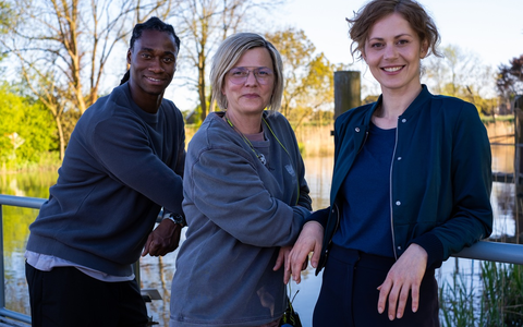 „Der Flensburg-Krimi“ geht weiter: Dreharbeiten für den dritten Film mit Katharina Schlothauer und Eugene Boateng in der Fördestadt - Foto: presseportal.de