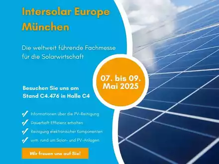 Maximale Erträge durch regelmäßige Reinigung der Photovoltaikanlage - Bremer & Leguil informiert auf der Intersolar München über innovativen Photovoltaikreiniger Rivolta P.H.C. - Foto: presseportal.de