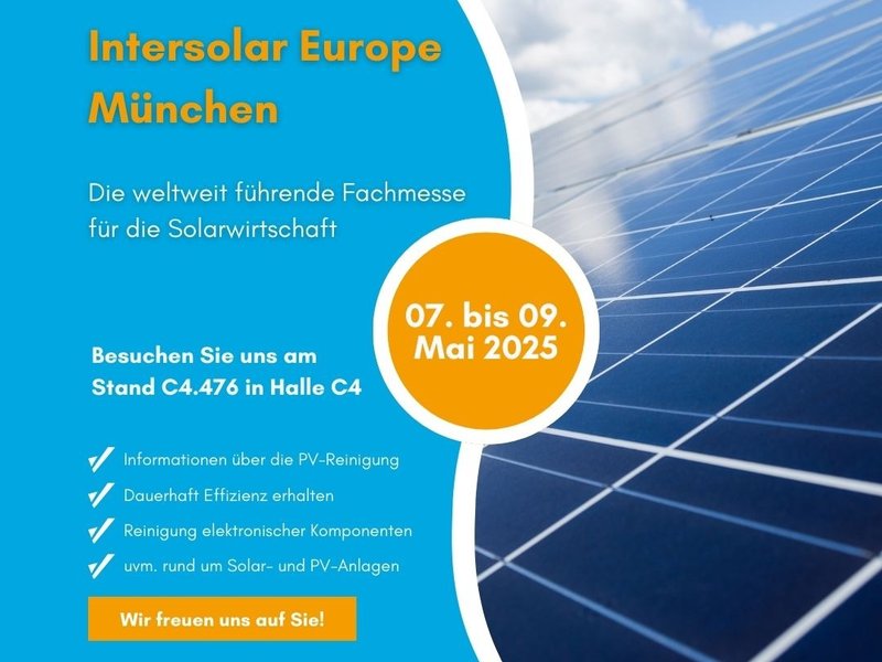 Maximale Erträge durch regelmäßige Reinigung der Photovoltaikanlage - Bremer & Leguil informiert auf der Intersolar München über innovativen Photovoltaikreiniger Rivolta P.H.C. - Foto: presseportal.de