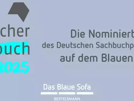 Deutscher Sachbuchpreis 2025: Autor:innen der nominierten Titel auf dem Blauen Sofa - Foto: presseportal.de