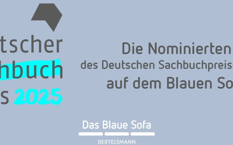 Deutscher Sachbuchpreis 2025: Autor:innen der nominierten Titel auf dem Blauen Sofa - Foto: presseportal.de