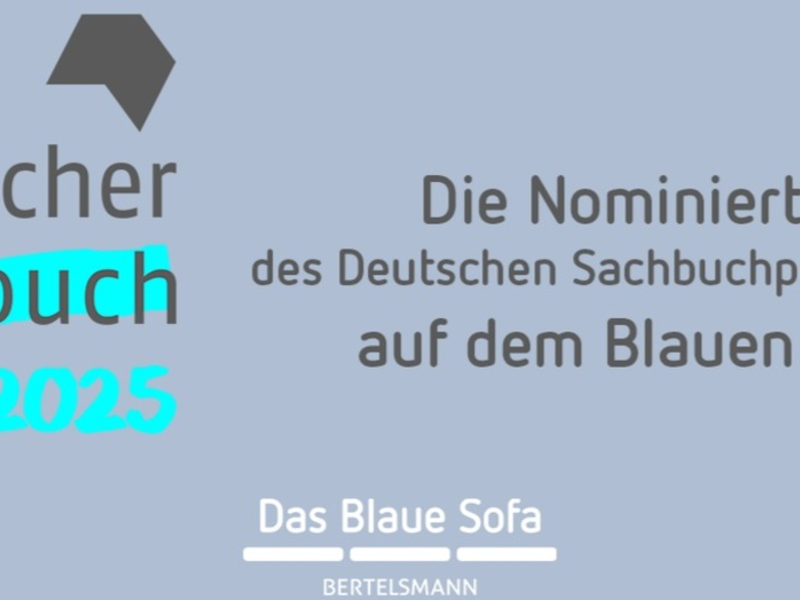 Deutscher Sachbuchpreis 2025: Autor:innen der nominierten Titel auf dem Blauen Sofa - Foto: presseportal.de