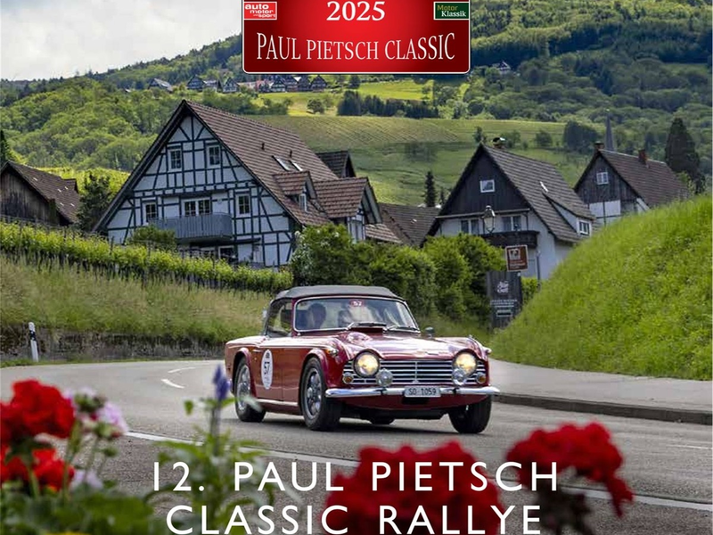 Die Paul Pietsch Classic Rallye tourt jetzt über die Schwäbische Alb und in den Schwarzwald / Erweitertes Programm mit Start in Böblingen - Foto: presseportal.de