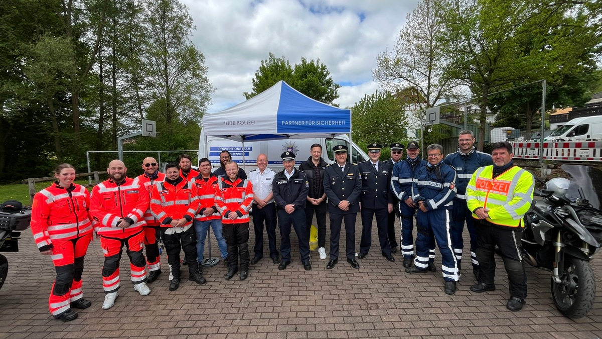 POL-DA: Brombachtal: Motorradfahrer der Polizei Südhessen und Niedersachsen gemeinsam bei Biker Safety Tour - Foto: presseportal.de