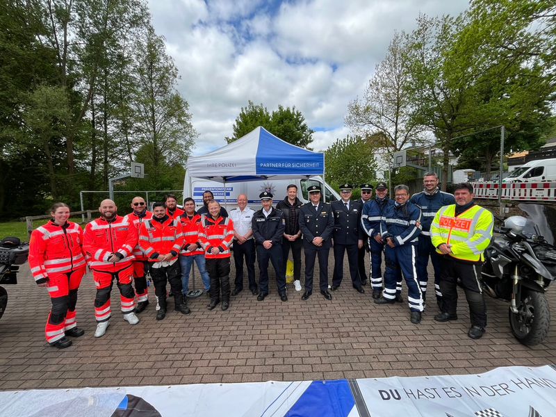 POL-DA: Brombachtal: Motorradfahrer der Polizei Südhessen und Niedersachsen gemeinsam bei Biker Safety Tour - Foto: presseportal.de