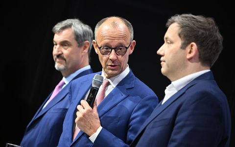Diese beiden sollen an der Spitze des Kabinetts stehen: Lars Klingbeil (SPD) als Vizekanzler, Friedrich Merz (CDU) als Bundeskanzler. - Foto: Bernd von Jutrczenka/dpa