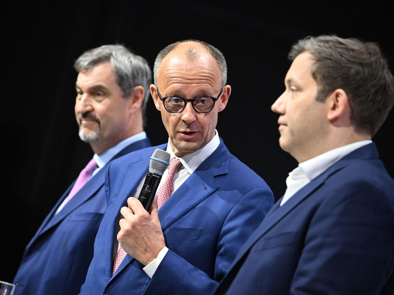 Diese beiden sollen an der Spitze des Kabinetts stehen: Lars Klingbeil (SPD) als Vizekanzler, Friedrich Merz (CDU) als Bundeskanzler. - Foto: Bernd von Jutrczenka/dpa