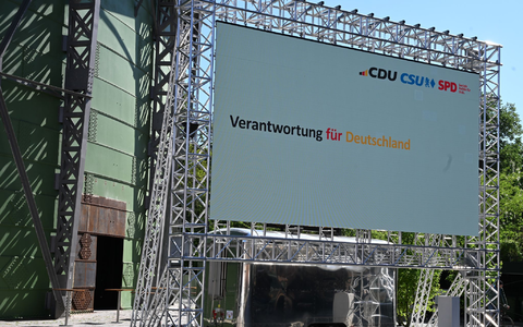 CDU, CSU und SPD wollen gemeinsam «Verantwortung für Deutschland» tragen. - Foto: Bernd von Jutrczenka/dpa