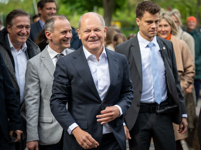 Bundeskanzler Olaf Scholz will ein zurückhaltender Ex-Kanzler sein. - Foto: Soeren Stache/dpa