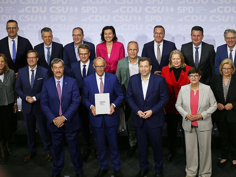 Unterzeichnung Koalitionsvertrag zwischen CDU, CSU und SPD am 05.05.2025 - Foto: über dts Nachrichtenagentur