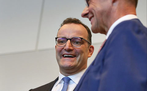 Jens Spahn und Friedrich Merz am 05.05.2025 - Foto: über dts Nachrichtenagentur