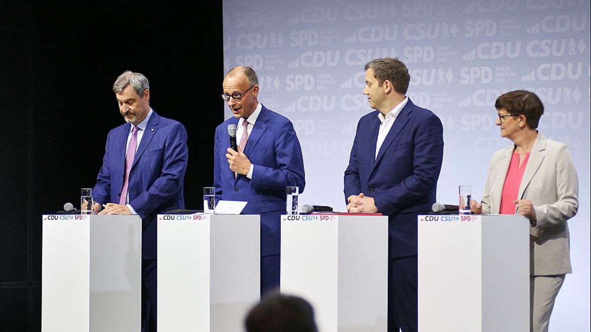 Unterzeichnung Koalitionsvertrag zwischen CDU, CSU und SPD am 05.05.2025 - Foto: über dts Nachrichtenagentur