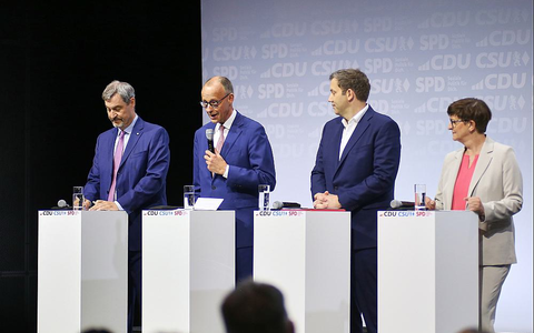 Unterzeichnung Koalitionsvertrag zwischen CDU, CSU und SPD am 05.05.2025 - Foto: über dts Nachrichtenagentur