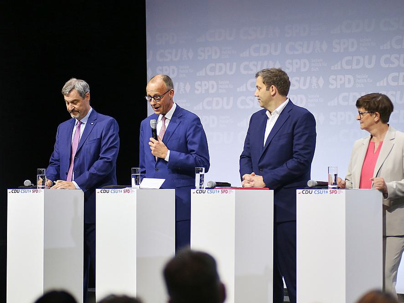 Unterzeichnung Koalitionsvertrag zwischen CDU, CSU und SPD am 05.05.2025 - Foto: über dts Nachrichtenagentur