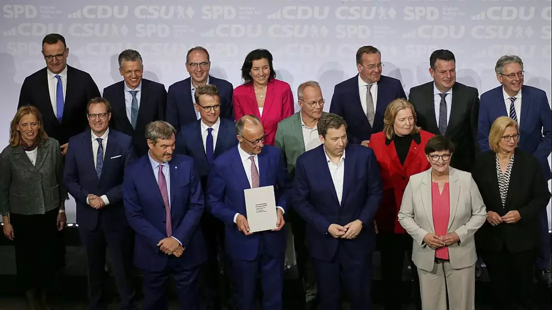 Unterzeichnung Koalitionsvertrag zwischen CDU, CSU und SPD am 05.05.2025 - Bild: über dts Nachrichtenagentur