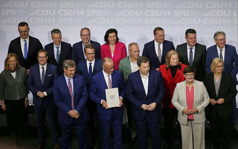 Unterzeichnung Koalitionsvertrag zwischen CDU, CSU und SPD am 05.05.2025 - Foto: über dts Nachrichtenagentur