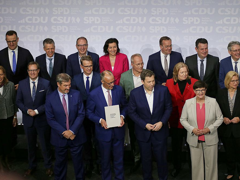 Unterzeichnung Koalitionsvertrag zwischen CDU, CSU und SPD am 05.05.2025 - Foto: über dts Nachrichtenagentur