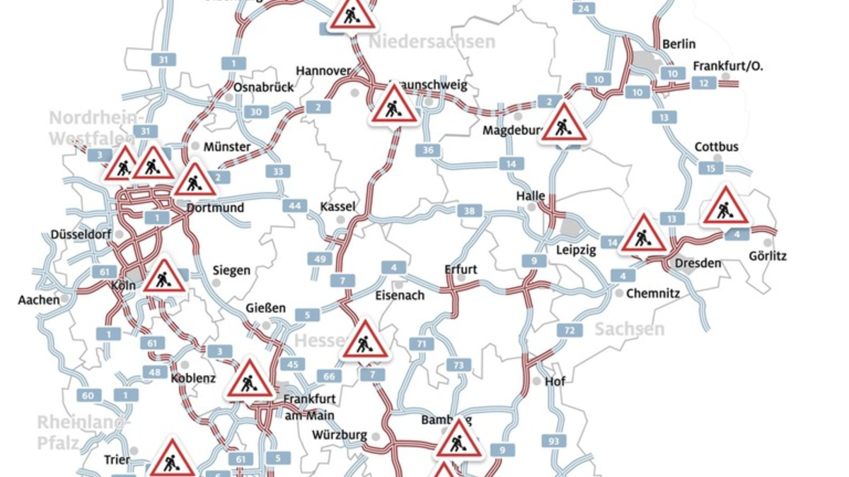 ADAC Stauprognose: 9. bis 11. Mai 2025 / Zahlreiche Baustellen auf Autobahnen / Ausflugsverkehr am Muttertag - Foto: presseportal.de
