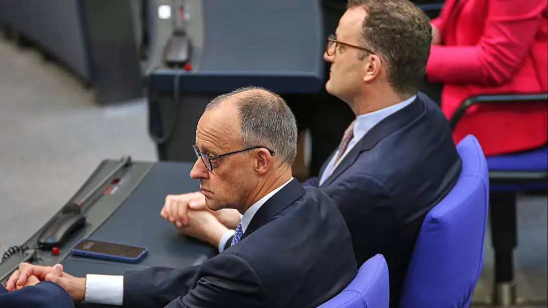 Friedrich Merz und Jens Spahn am 06.05.2025 - Bild: über dts Nachrichtenagentur