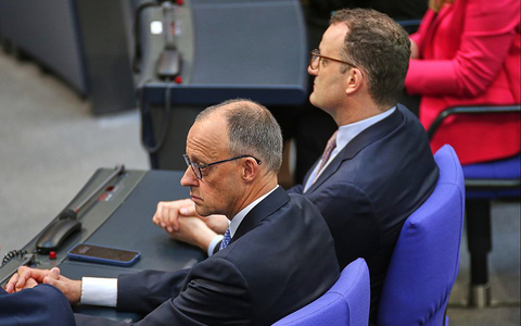 Friedrich Merz und Jens Spahn am 06.05.2025 - Foto: über dts Nachrichtenagentur