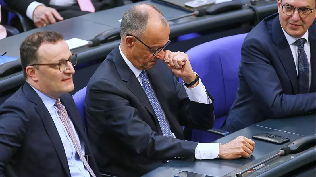Jens Spahn, Friedrich Merz, Alexander Dobrindt am 06.05.2025 - Bild: über dts Nachrichtenagentur