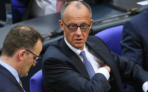 Jens Spahn, Friedrich Merz am 06.05.2025 - Foto: über dts Nachrichtenagentur