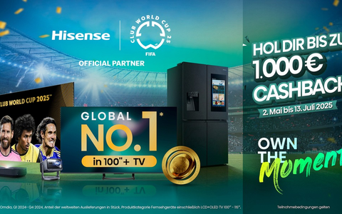 Cashback Aktion: Hisense startet in den Fußball-Sommer - Foto: presseportal.de