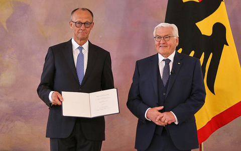 Friedrich Merz und Frank-Walter Steinmeier am 06.05.2025 - Foto: über dts Nachrichtenagentur