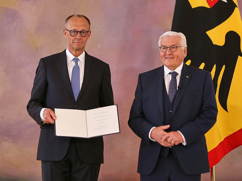 Friedrich Merz und Frank-Walter Steinmeier am 06.05.2025 - Foto: über dts Nachrichtenagentur