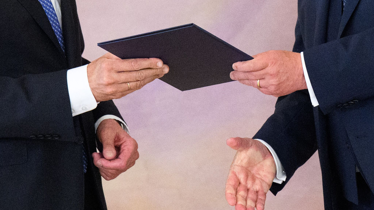 Bundespräsident Steinmeier hat den Kanzler und sein Kabinett ernannt. - Foto: Bernd von Jutrczenka/dpa