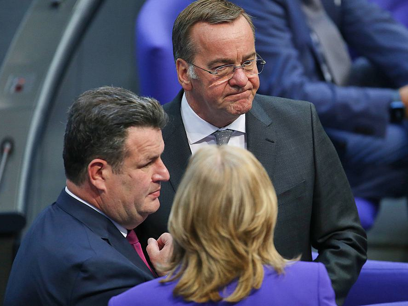 Hubertus Heil, Boris Pistorius, Bärbel Bas am 06.05.2025 - Foto: über dts Nachrichtenagentur