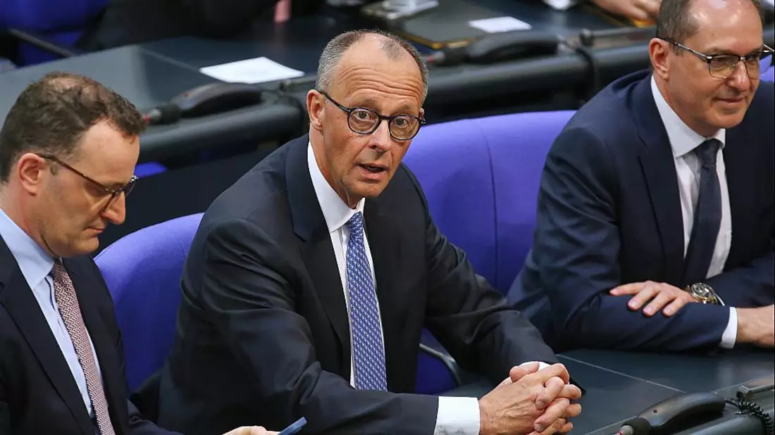 Jens Spahn, Friedrich Merz, Alexander Dobrindt am 06.05.2025 - Bild: über dts Nachrichtenagentur