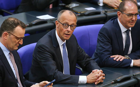 Jens Spahn, Friedrich Merz, Alexander Dobrindt am 06.05.2025 - Foto: über dts Nachrichtenagentur