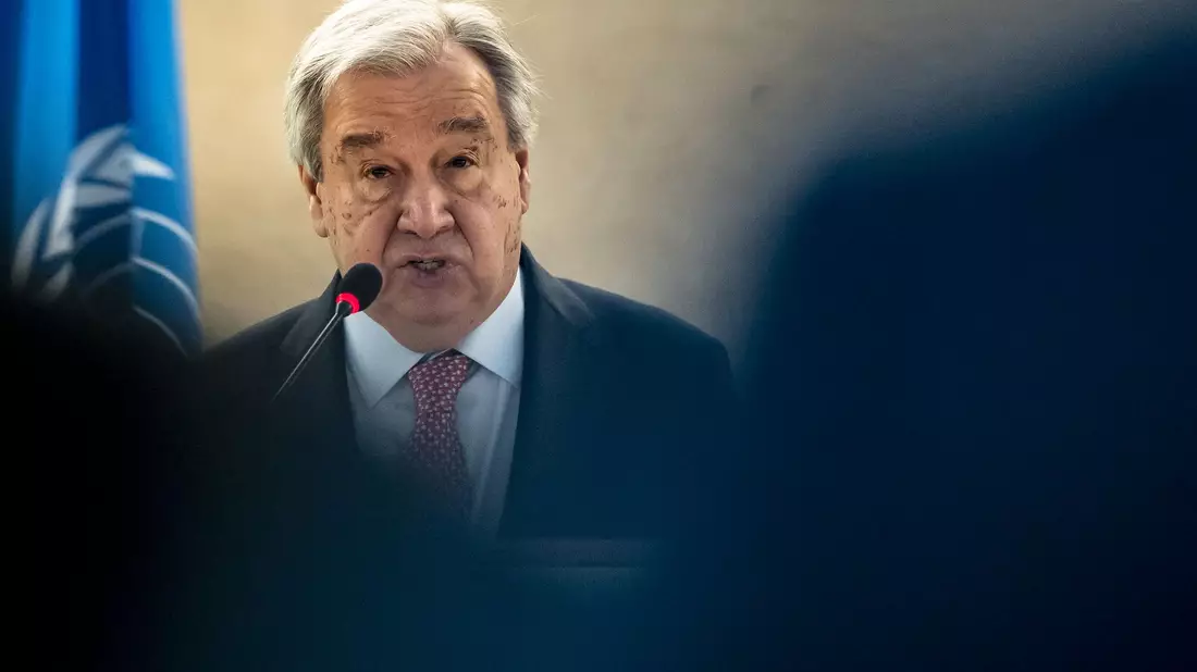 UN-Generalsekretär Antonio Guterres äußerte Sorge.  - Bild: Til Buergy/KEYSTONE/dpa