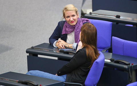 Ines Schwerdtner und Heidi Reichinnek am 06.05.2025 - Foto: über dts Nachrichtenagentur