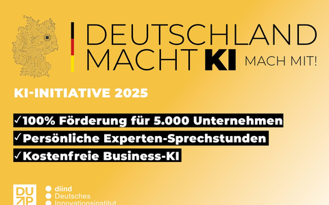 Deutschland macht KI - Mach mit! / Neue Initiative unterstützt 5.000 Unternehmen beim KI-Einstieg - Foto: presseportal.de