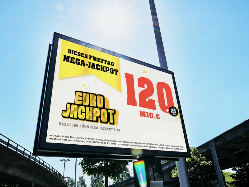 Eurojackpot: 120 Millionen Euro noch zu haben / Weiterhin dreistelliger Millionengewinn im ersten und rund 21 Millionen Euro im zweiten Rang - Foto: presseportal.de