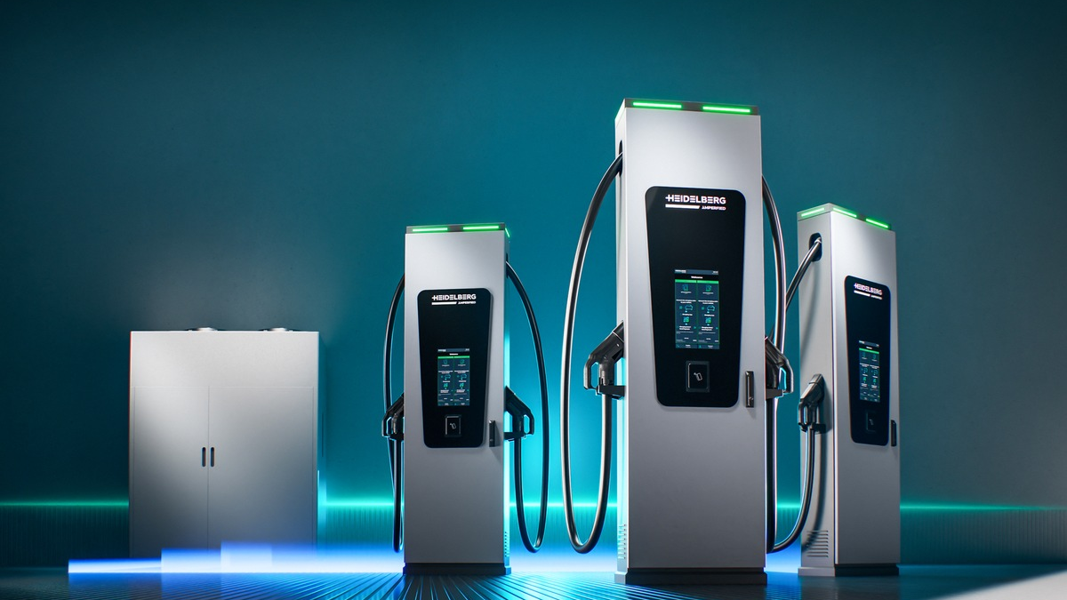 HEIDELBERG/Amperfied stellt neue DC-Schnellladelösung mit umfangreichen Serviceangebot vor: Dynamische Leistungsverteilung und hohe Verfügbarkeit im Fokus - Foto: presseportal.de